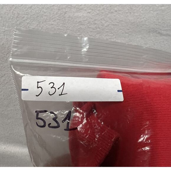 Vintage Jerzees by Russell Red Crewneck Sweatshirt Mens XL 46 Made In USA - Picture 11 of 11